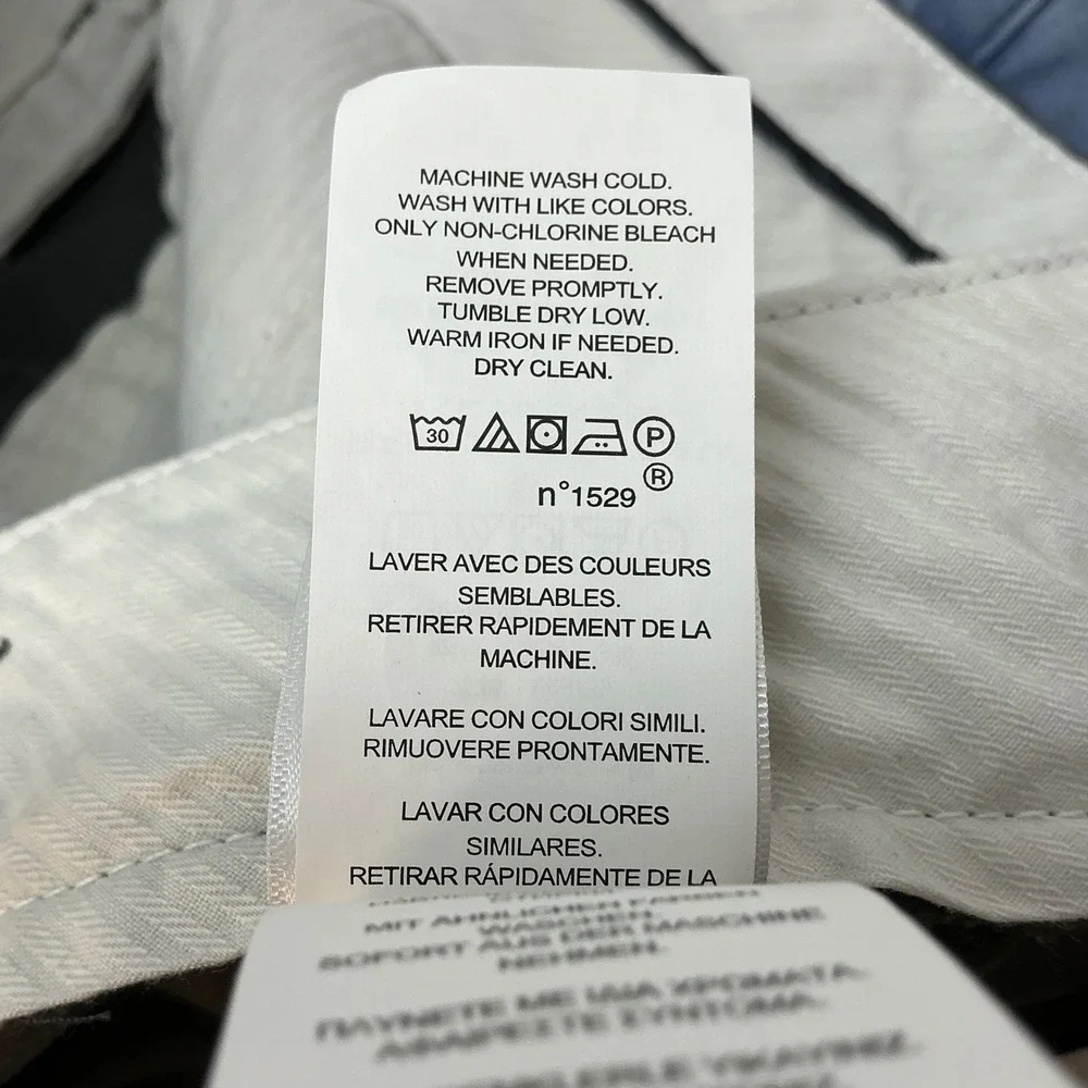 Polo Ralph Lauren Slim Stretch Chino Shorts Men 35 Grey Solid Flat Front Casual